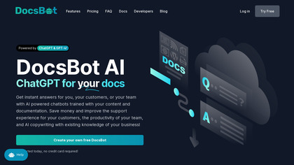 DocsBot AI screenshot