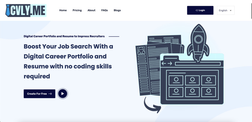 CVly.me Landing Page