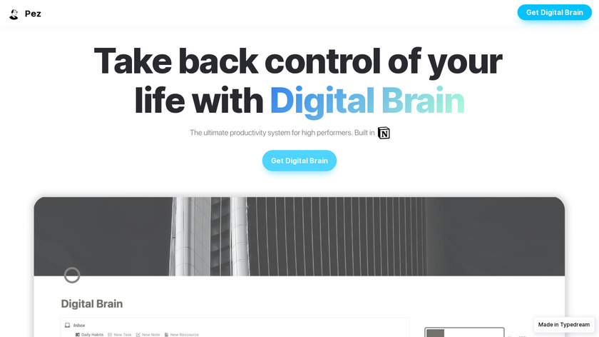 Digital Brain | Notion Landing Page