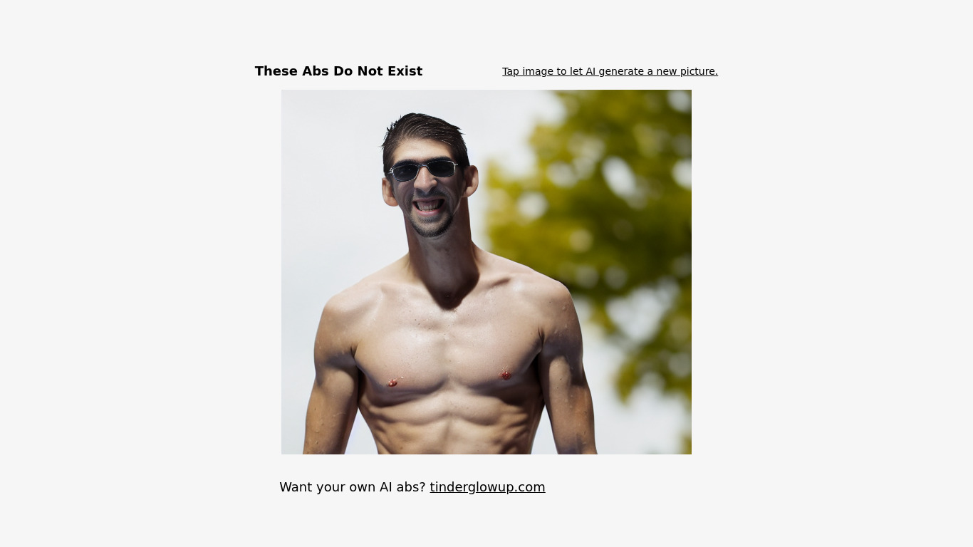 These Abs Do Not Exist Landing page