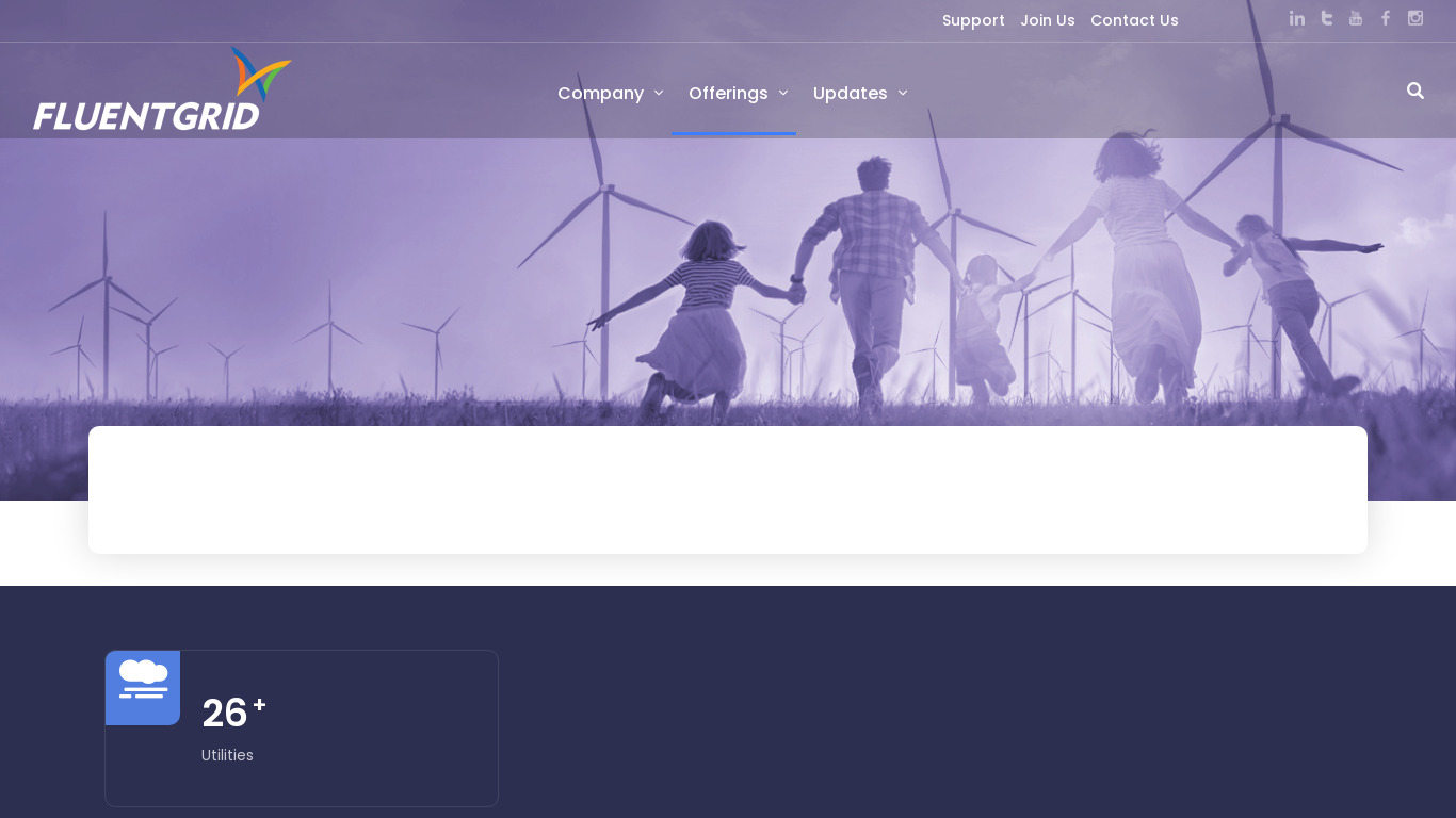 Fluentgrid CRM Landing page