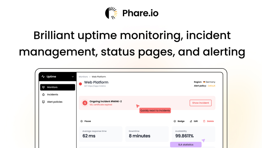 Phare.io Landing Page