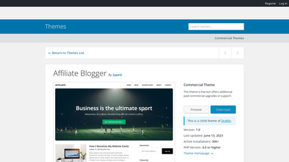 Affiliate Blogger WordPress Theme image