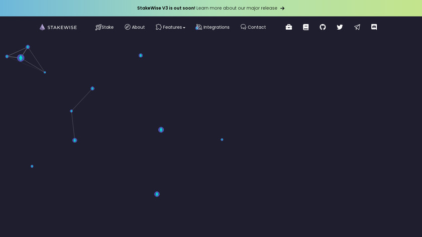 StakeWise Landing Page