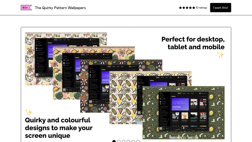 The Quirky Pattern Wallpapers Landing Page