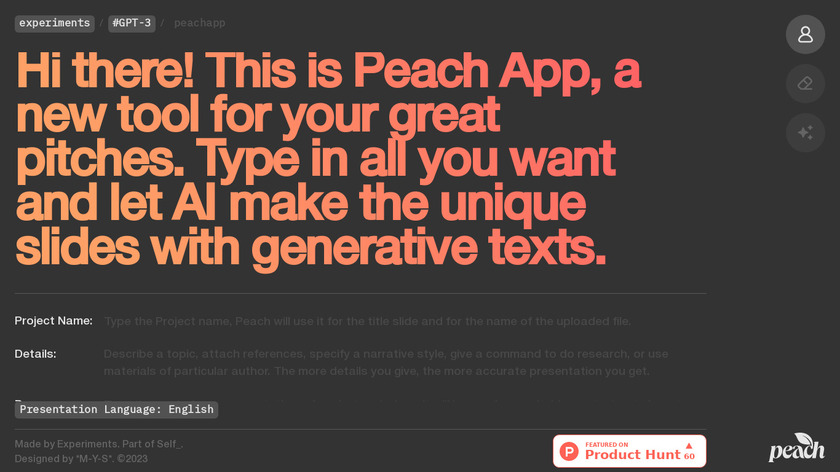 Peach.Self.Team Landing Page
