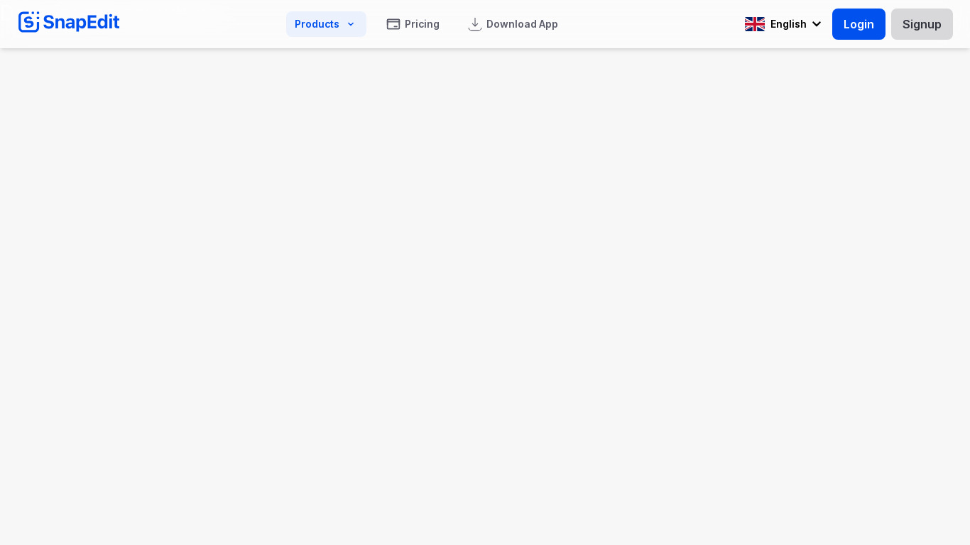 SnapEdit Landing page
