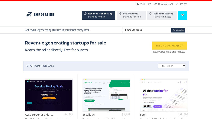 Borderline.biz Landing Page