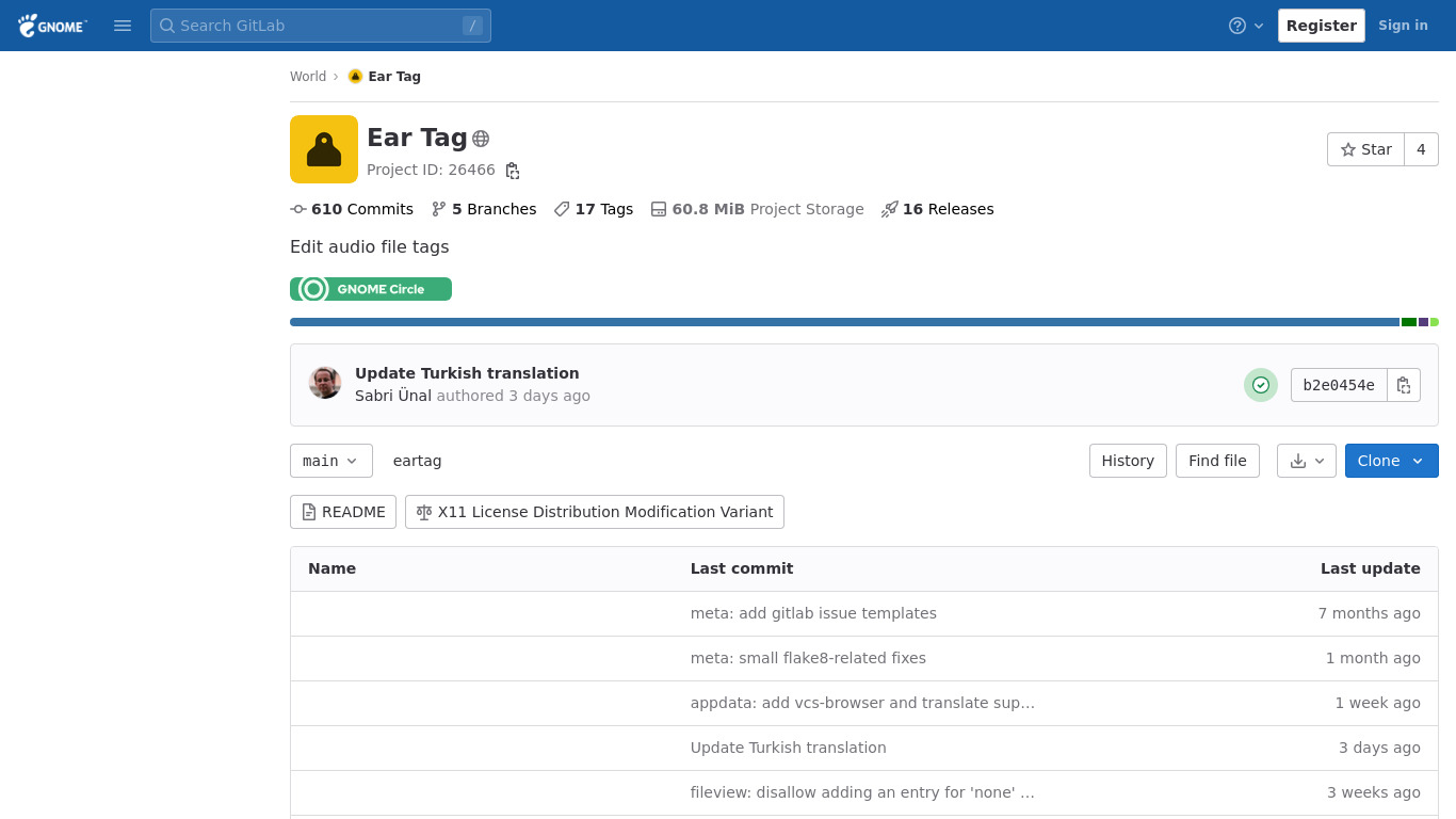 Ear Tag Landing page