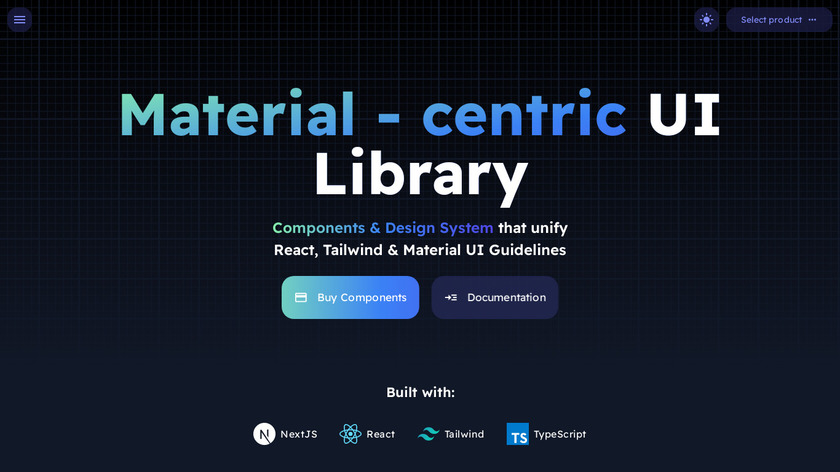 Material Me Landing Page