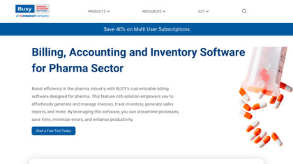 BUSY Pharmacy Billing Software image