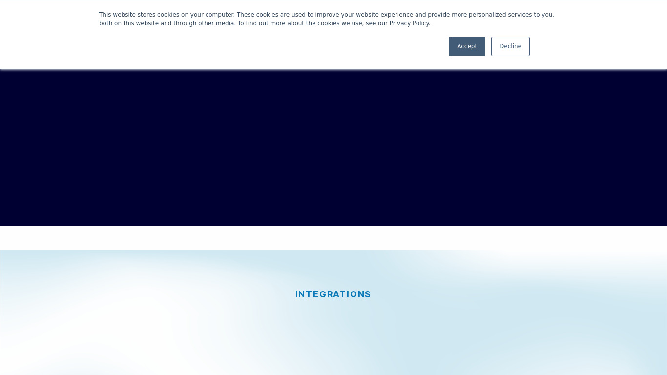 Nautical Commerce Landing page