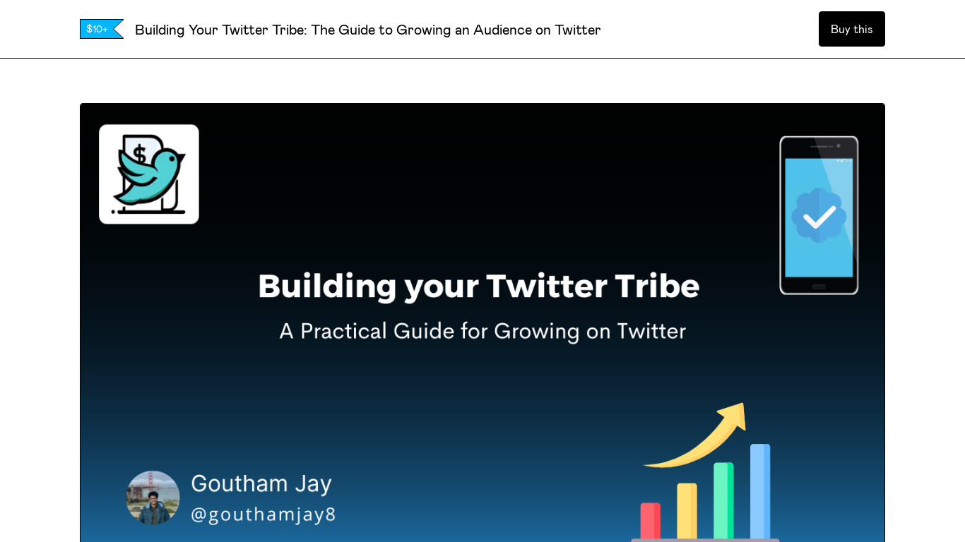 Building Your Twitter Tribe Landing page