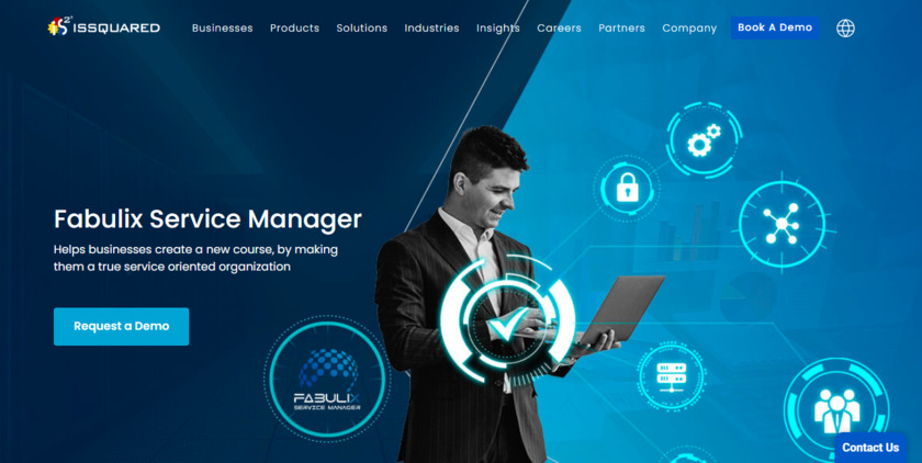 ISSQUARED Fabulix Service Manager Landing Page