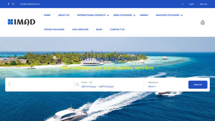 Maldives Tour packages from Hyderabad image