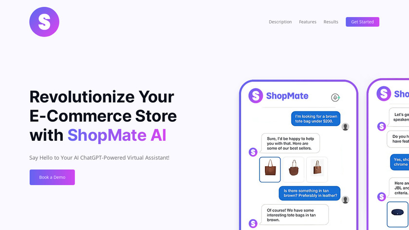 ShopMate AI Landing Page