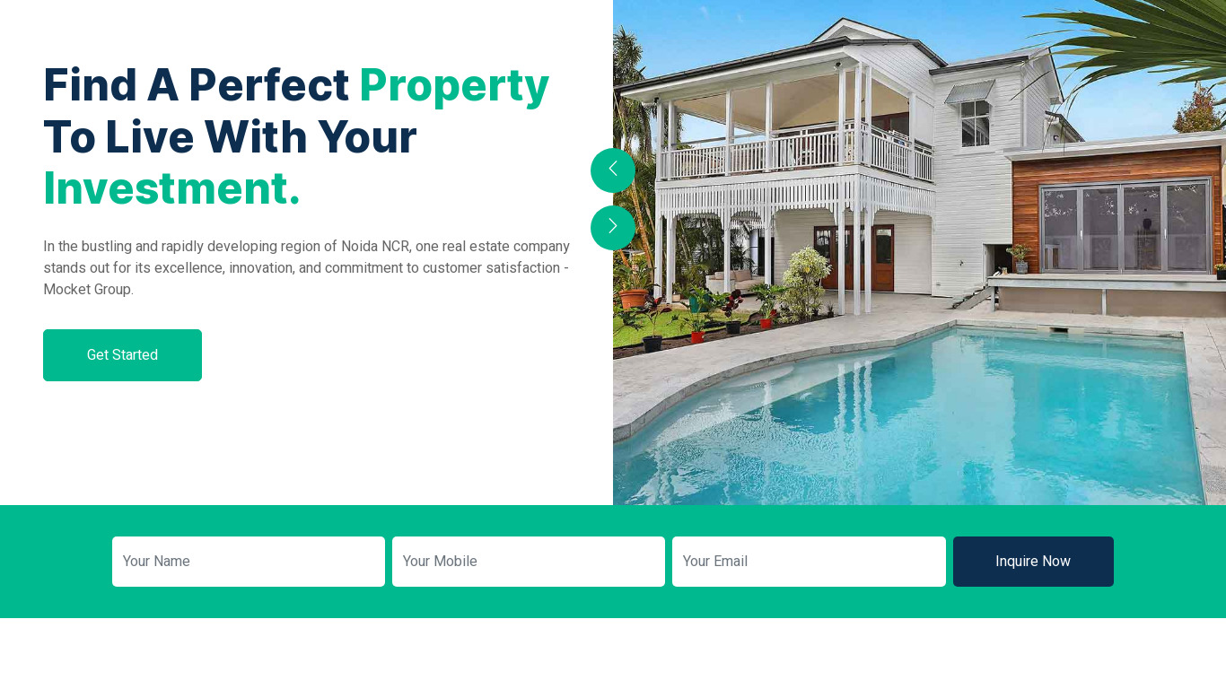 Top Commercial & Residential Property Landing page