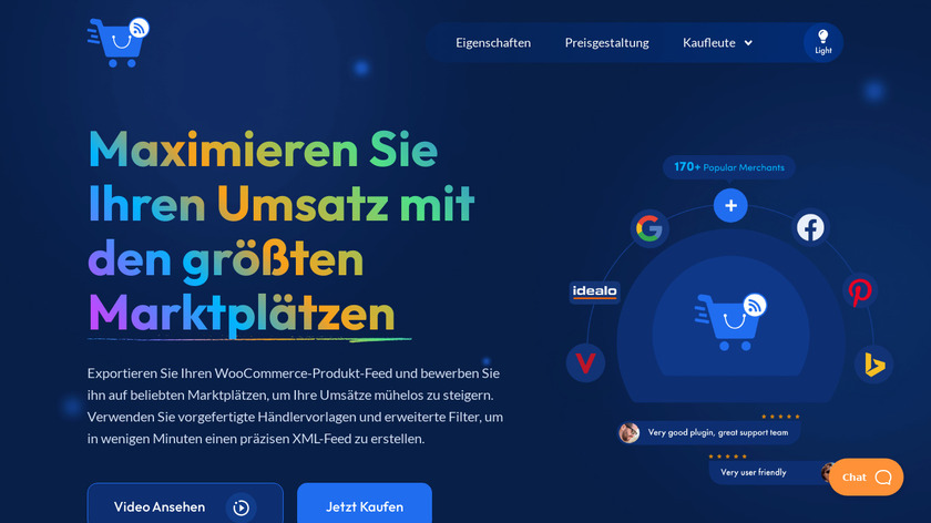 WooCommerce Product Feed Manager Landing Page
