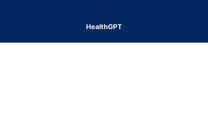 HealthGPT+ Landing Page