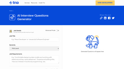 AI Interview Questions Generator image