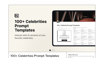 100+ Celebrities Prompt Templates screenshot