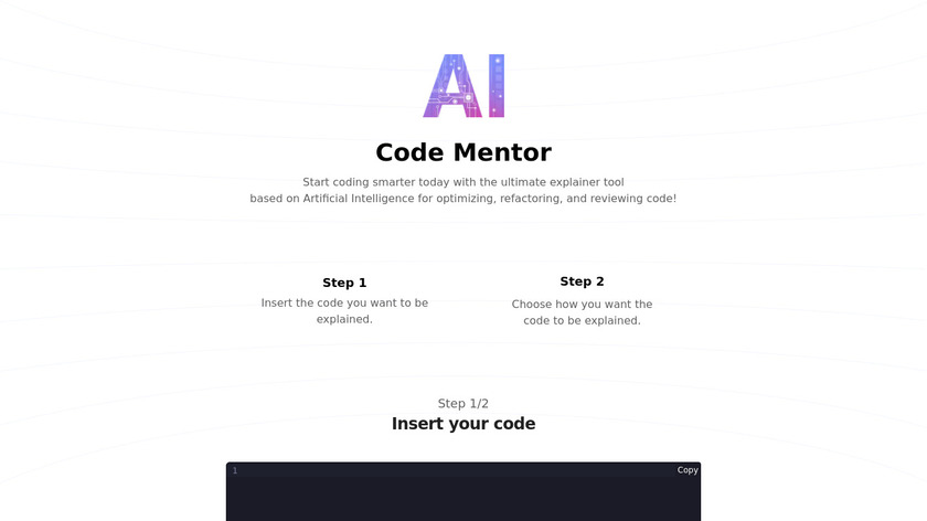 AI Code Mentor Landing Page
