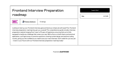 Frontend Interview Preparation roadmap image