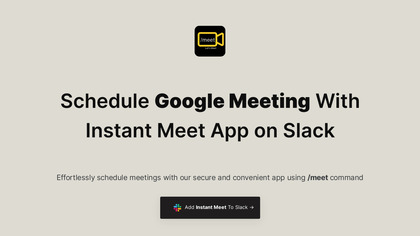 Instant Meet Slack App image