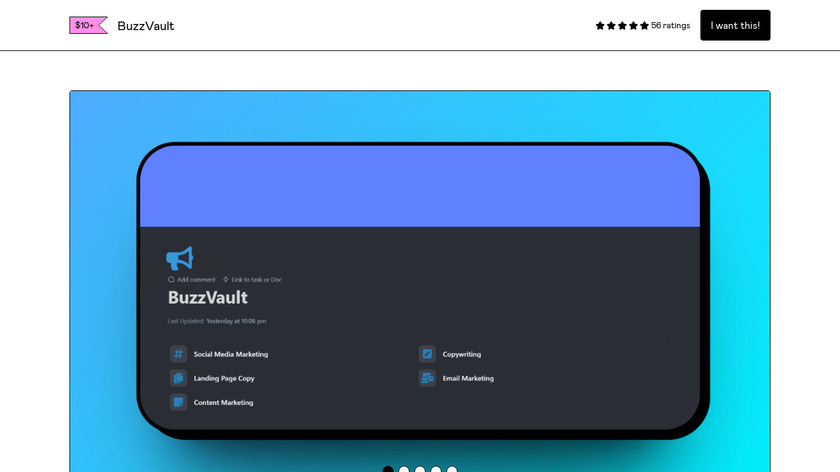 BuzzVault Landing Page