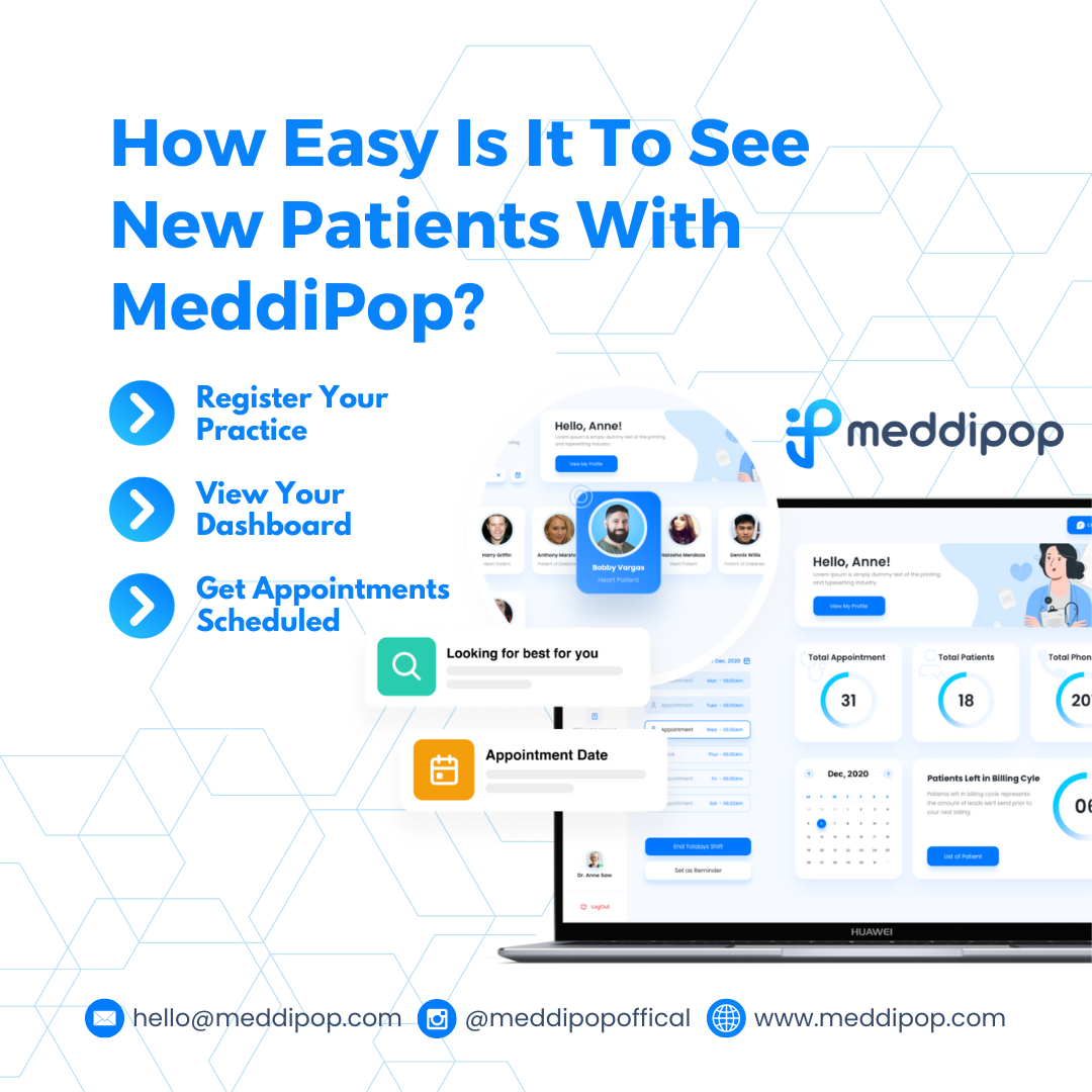 MeddiPop Landing page