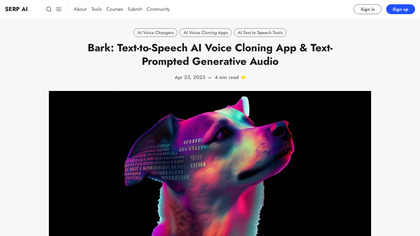 BARK: Text-to-Speech AI Voice Cloning image