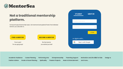 MentorSea - Social Mentorship Platform image