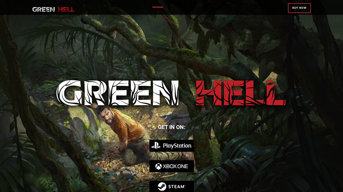 Green Hell Landing page