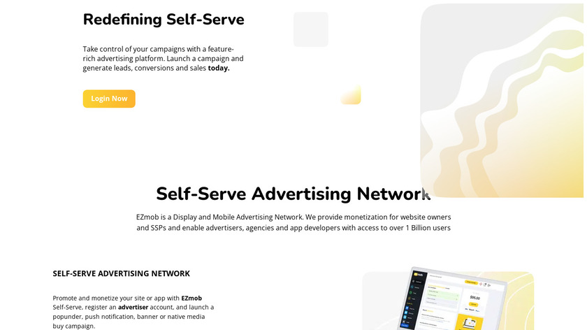 EZmob Landing Page