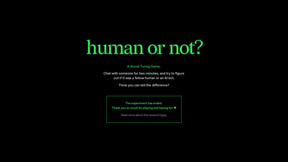 Human or Not? image