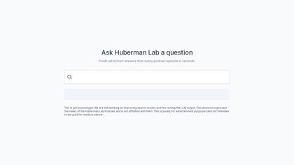 Huberman Lab Search Engine image