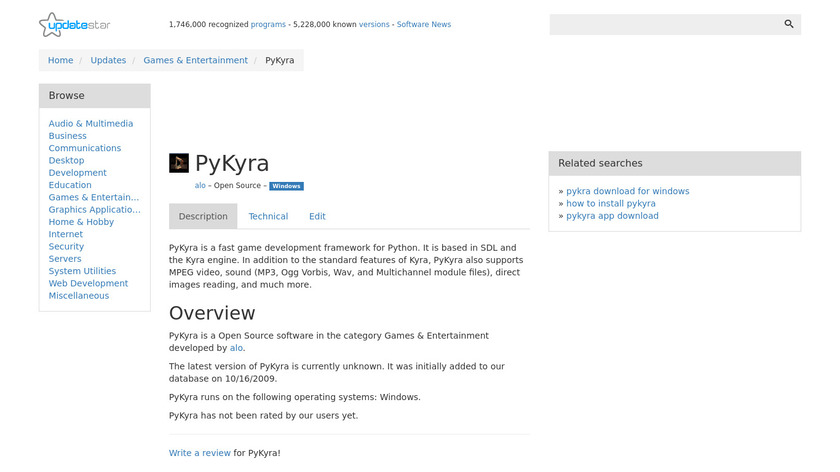 PyKyra Landing Page