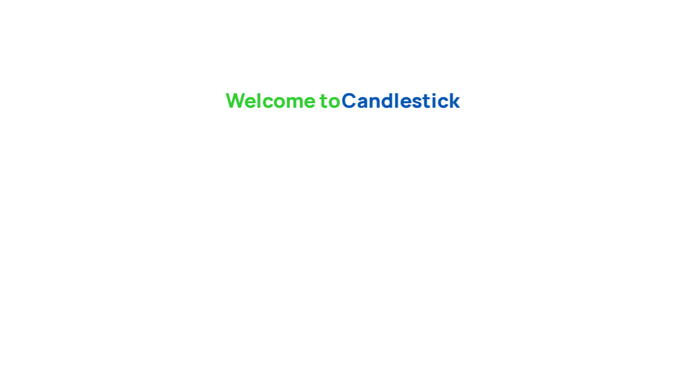 Candlestick AI Landing page