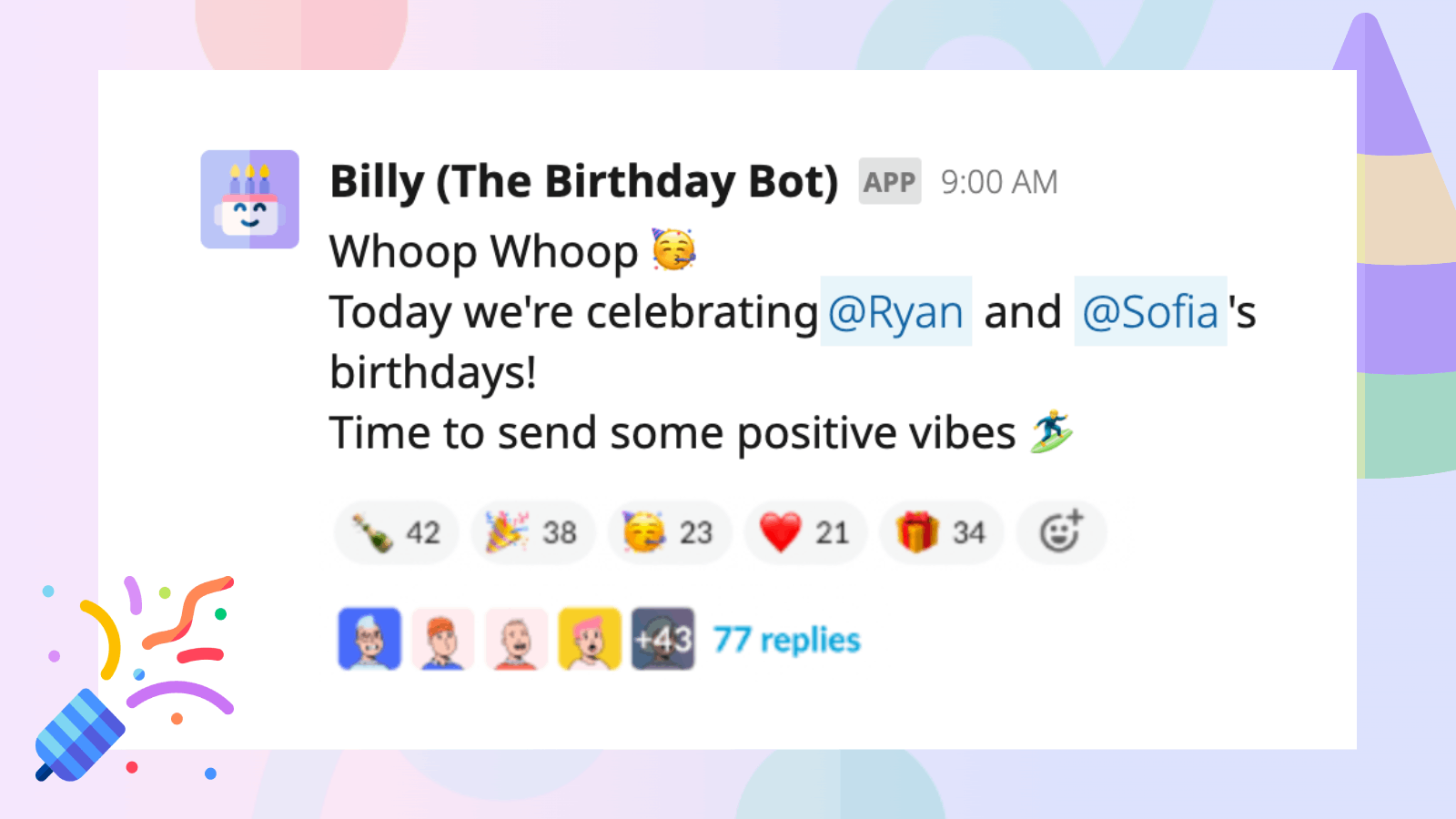 Billy Birthday Landing page