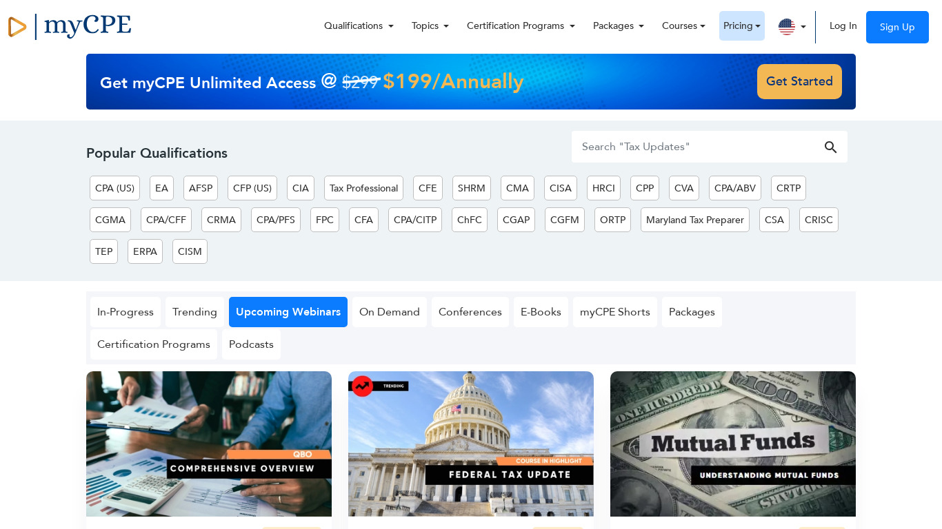 myCPE Landing page