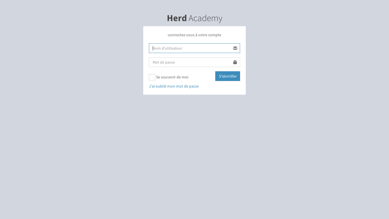 Herd Academy Landing page