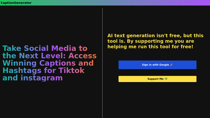 Caption & Hashtag Generator image