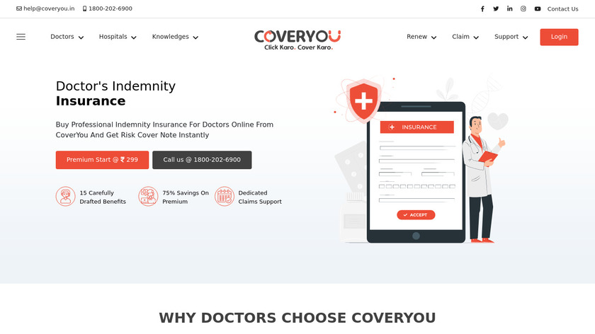 CoverYou Landing Page