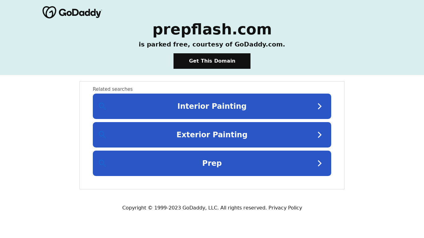 PrepFlash Landing page