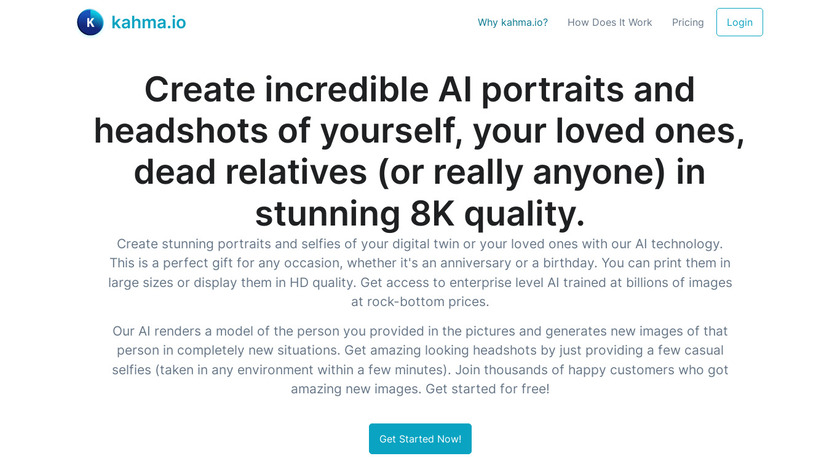 AI headshots and selfies Landing Page