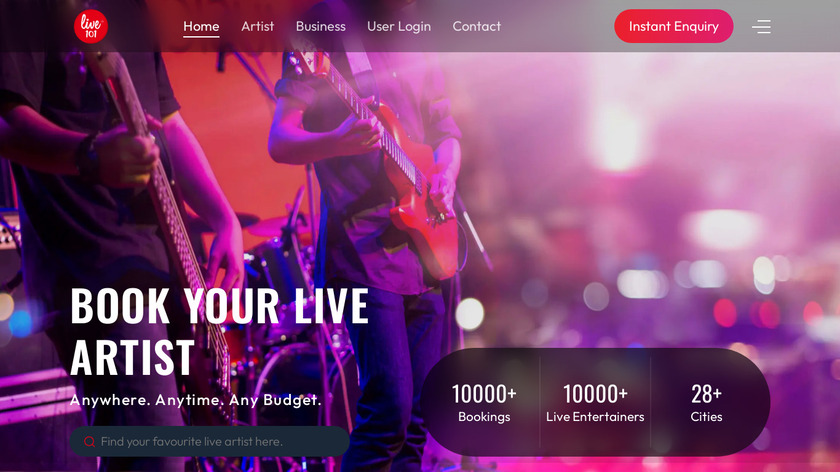 Live101 Landing Page