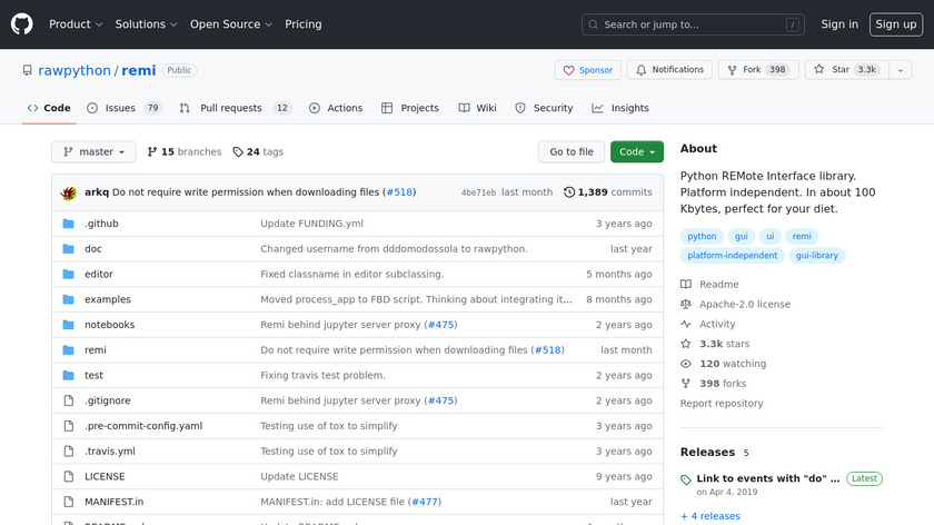 Remi Landing Page