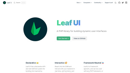 Leaf UI image
