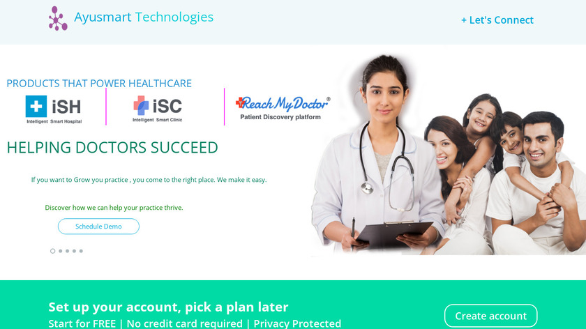 Ayusmart Technologies Landing Page