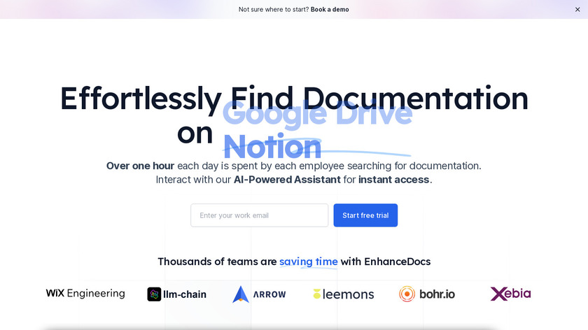 EnhanceDocs Landing Page